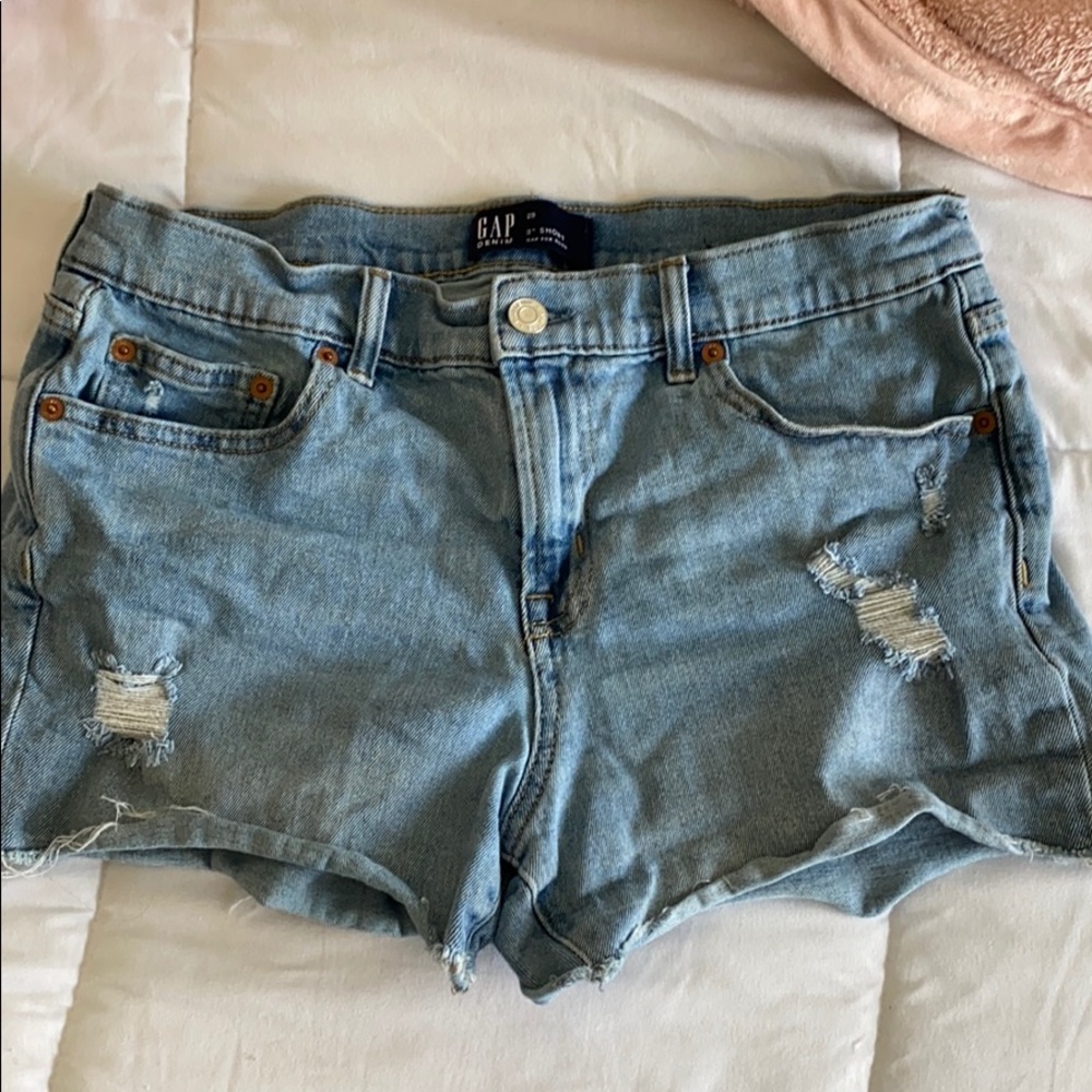 Gap high waisted denim shorts